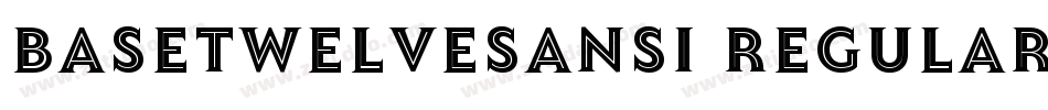 BaseTwelveSansI Regular字体转换